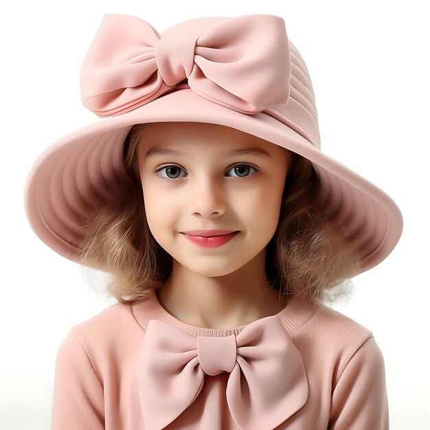 Photo little style icons unveiling a world of adorable hats for kids fashion meets fun and sunsmart