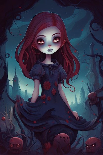 The Little Vampire Princess in an Enchanted World of Magic Creatures