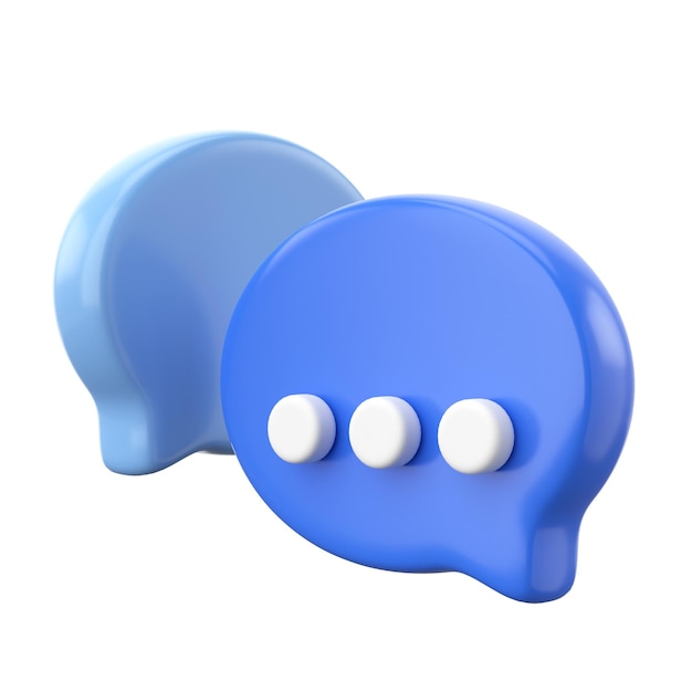 Live chat icon 3D element