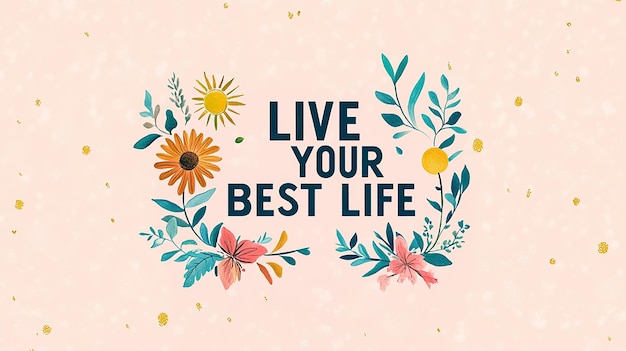 Live Your Best Life Large Centered Text