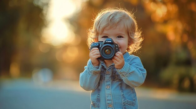 Photo lively kids photoshoot capturing the excitement and delight of childhood