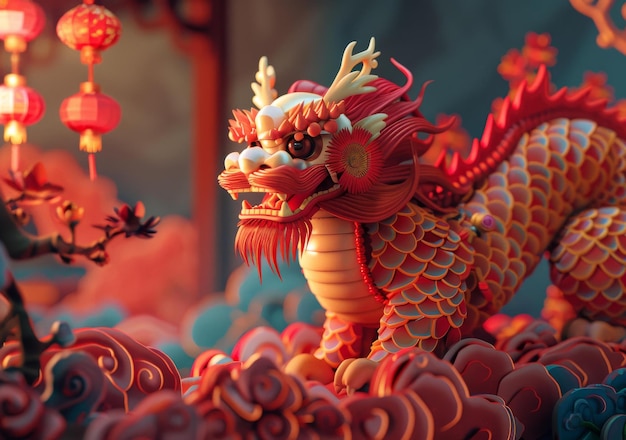 The Lively Lantern Festival with Dragon and Lion Dances