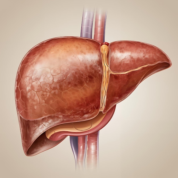 liver health and symptoms ai generated illustrations