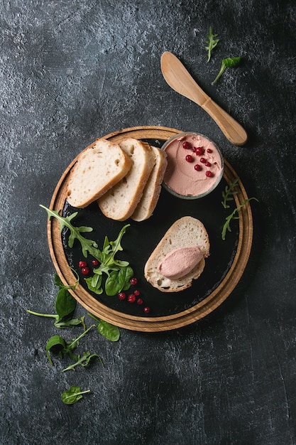 Liver paste with bread