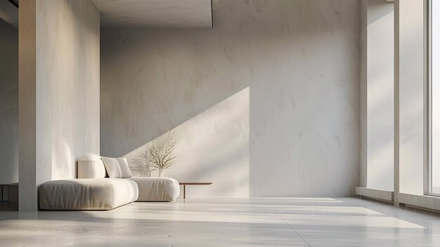 Living Room mockup Nordic Minimalism