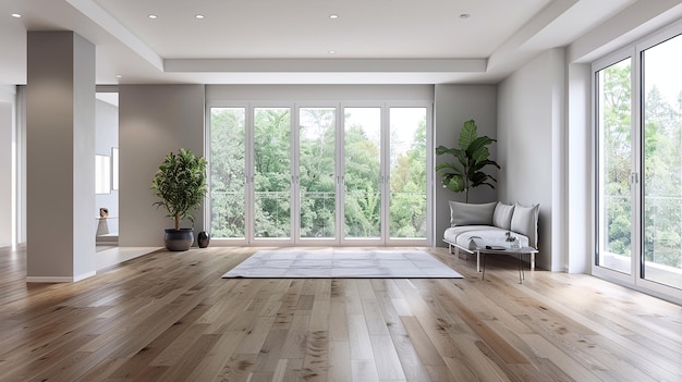 Living Room mockup Nordic Minimalism