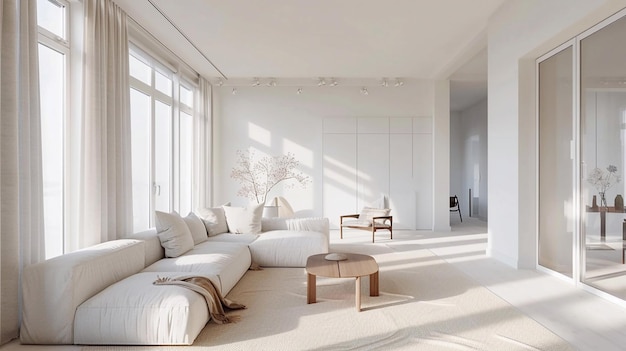 Living Room mockup Nordic Minimalism