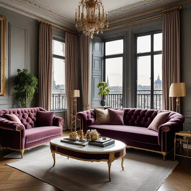 a living room with a couch and a coffee table