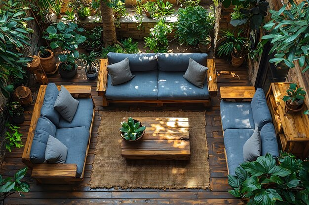 Photo a living room with a couch and a coffee table