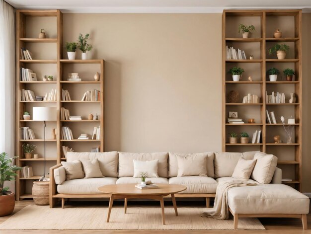 A Living Room With A Couch And A Coffee Table