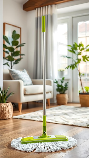 Photo a living room with a couch and a plant on the floor