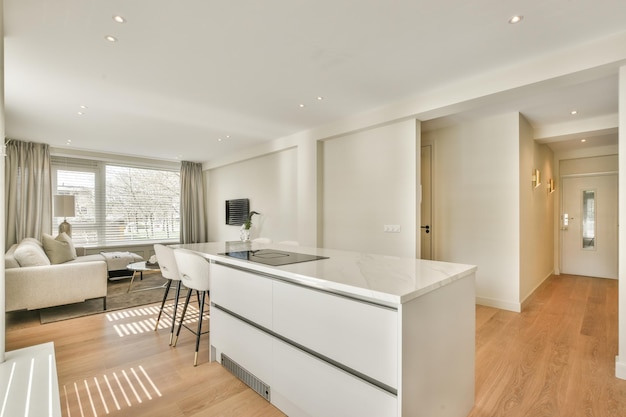 Living room with dining area