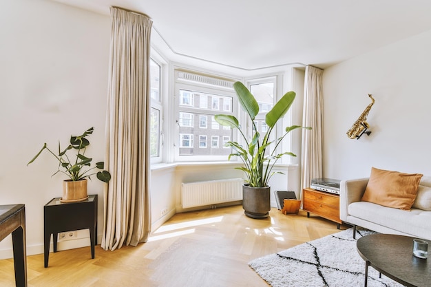 Living room with dining area