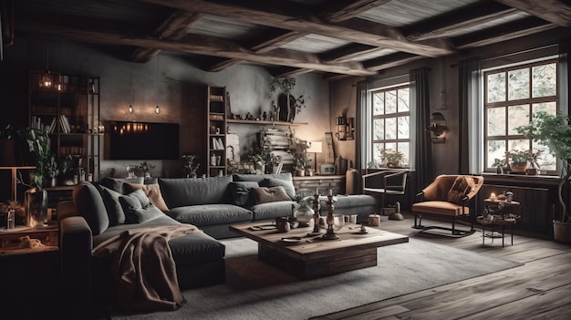 A living room with a sofa, a coffee table, a fireplace, and a fireplace.