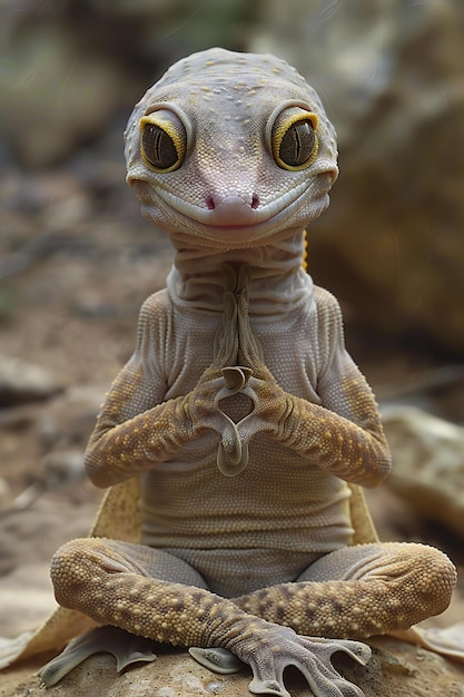 a lizard with a shirt that says  lizard  on it