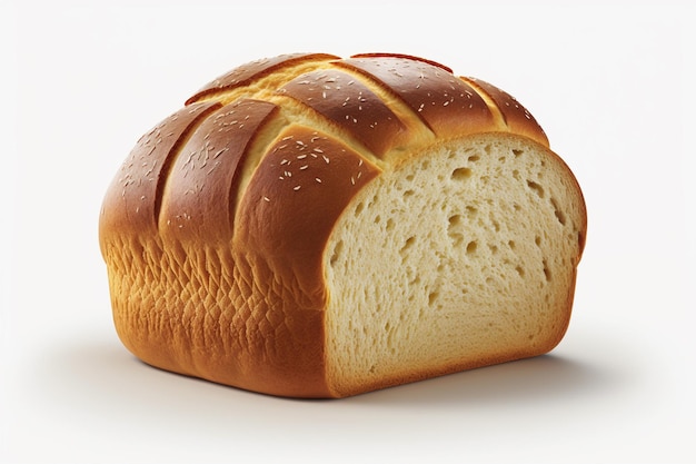 A loaf of bread from the bakery called bread. isolated on white background illustration images