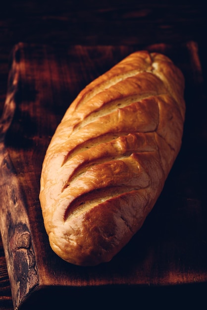 A loaf of bread on a table