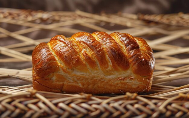 A loaf of bread on the traditional background professional advertising food photo ai generated