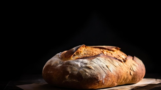 A loaf of bread with smoke coming out of it