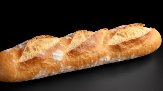 A loaf of bread with a textured surfacegenerative ai