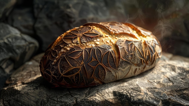 Photo a loaf of sourdough bread