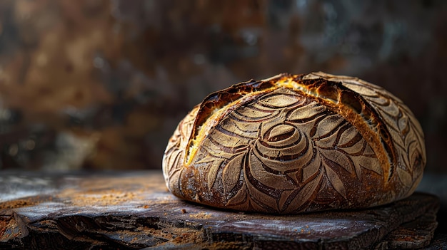 Photo a loaf of sourdough bread