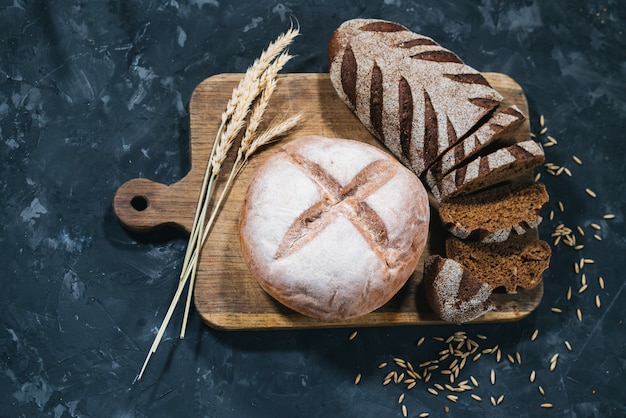 Loaves of fresh bread