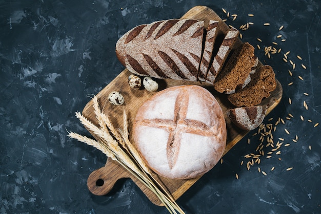 Loaves of fresh bread