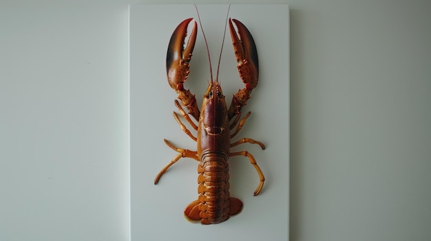 Lobster on a White Background