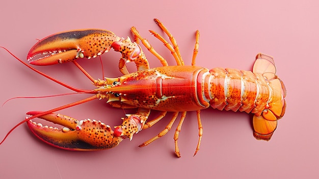 a lobster with a large orange shell on its head