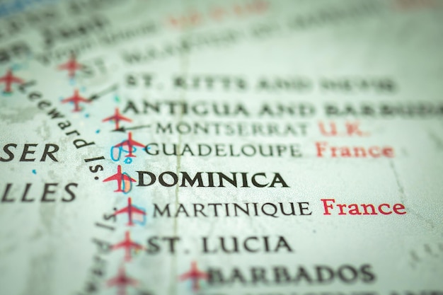 Photo location dominica closeup tourism and trip concept north america