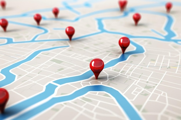 A location pin on a map backgrounds architecture technology