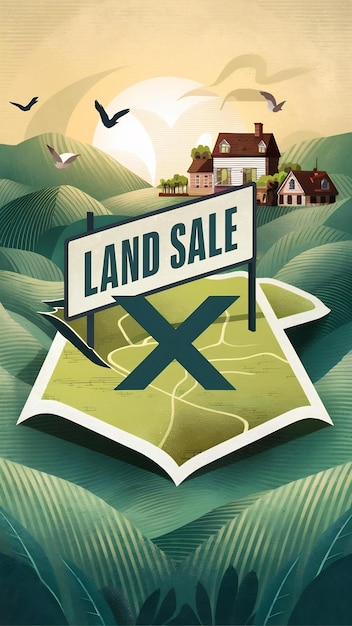 Photo location symbol for land sale