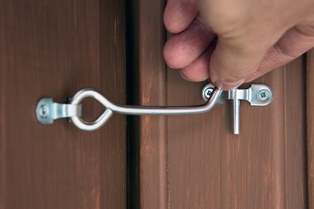 Locking door hook for keeping privacy safety and security