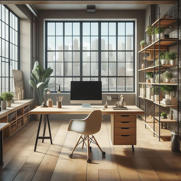 Loft Home Office Interior Design