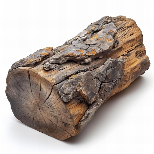 a log with a log that has a round circle on it