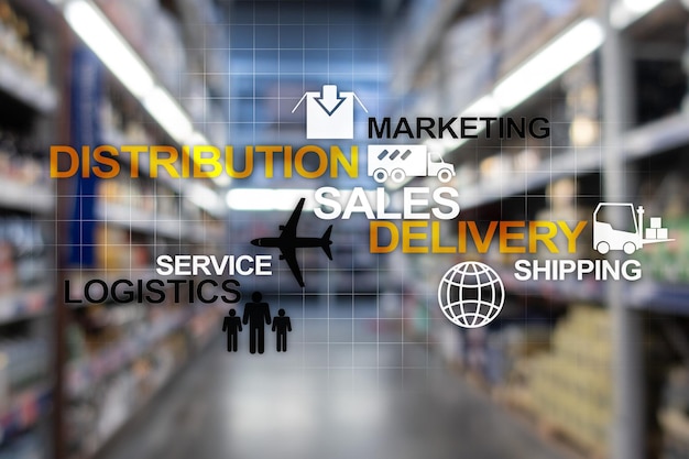 Logistics and Delivery concept Shipping business industry