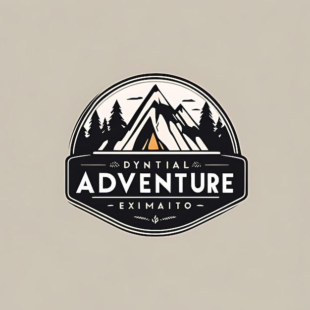 Photo a logo for a adventure adventure adventure