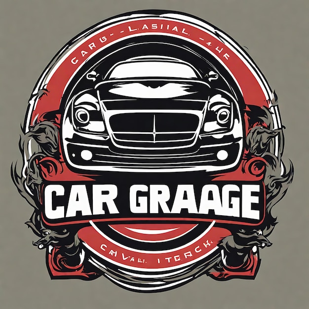 Photo a logo for a car garage that says  car garage