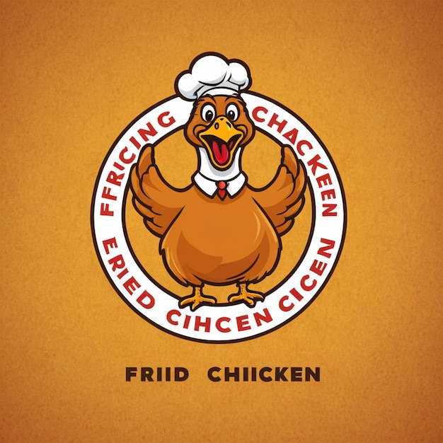 Photo a logo for a chicken farm with a picture of a chicken