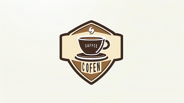 A logo for a coffee shop with a cup of coffee and the words Coffin and Saffice