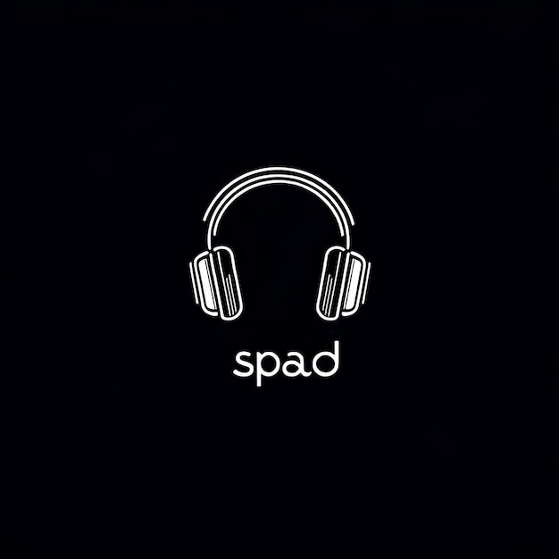 Photo the logo of the company spad on a black background