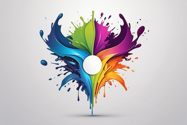 Logo Design with Splash of Colors