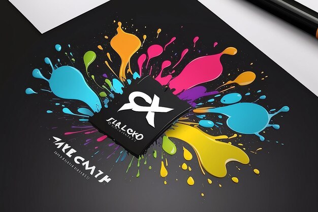 Logo Design with Splash of Colors