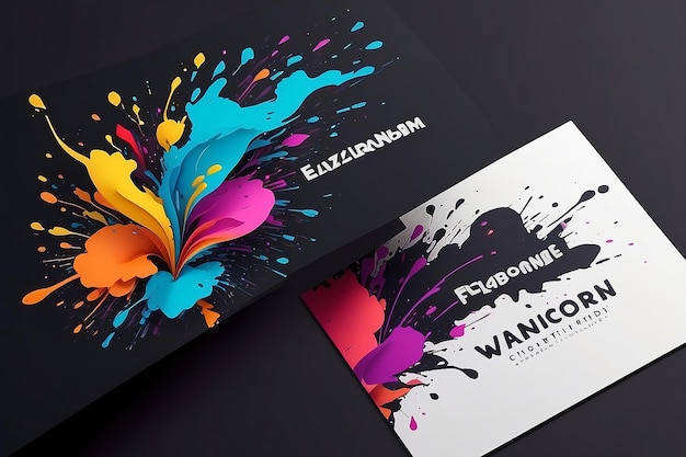 Logo Design with Splash of Colors