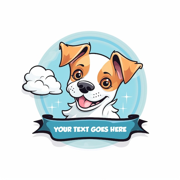 a logo for dog training company white background