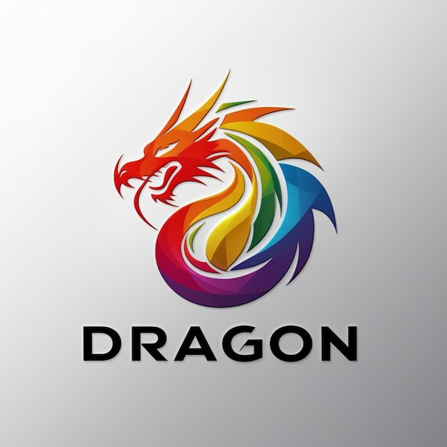 a logo for a dragon with a dragon on it