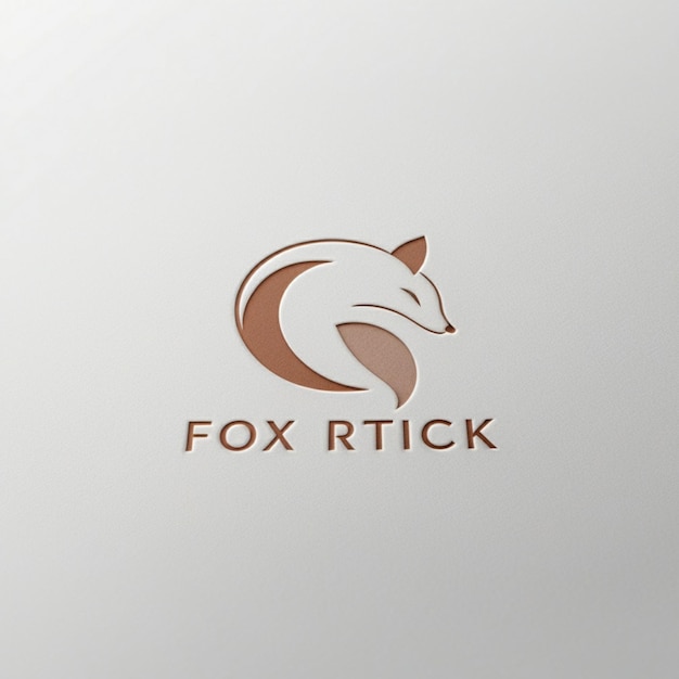 Photo a logo for fox for a fox for a fox