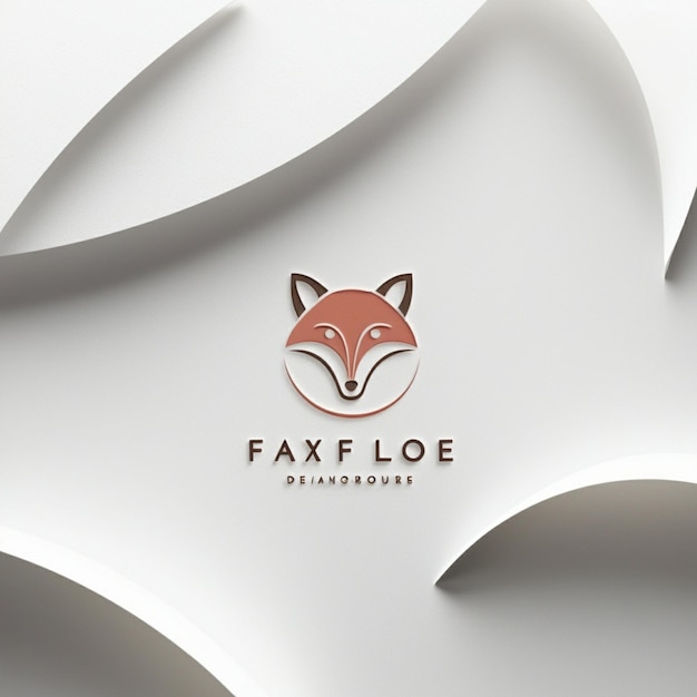 Photo a logo for fox fox and a fox