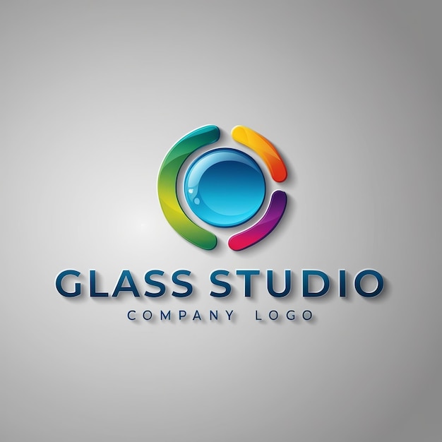 A logo for glass company that says glass company